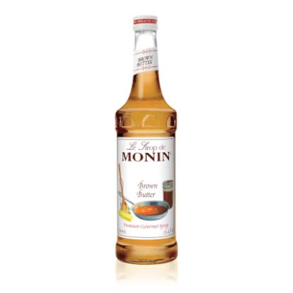 white background with a bottle, brown, and white label