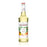 white background with a bottle, yellow, and white label