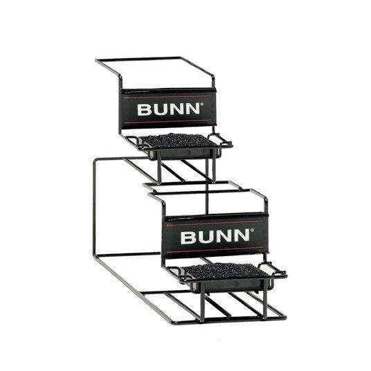 Bunn 35728.0001 15 Carbon Steel Airpot Rack - Holds 2 Airpots