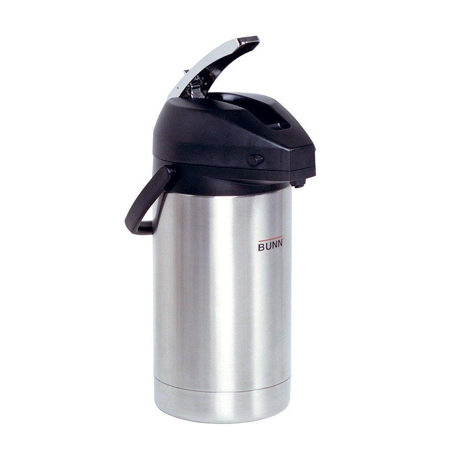  2.5L/84Oz Thermos Coffee Airpot Glass Lined Lever